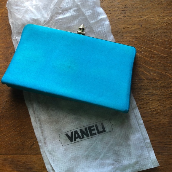 Vaneli Turquoise Handbag / Clutch - Picture 2 of 5